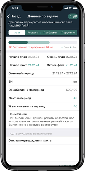 Задание на выполнение работ